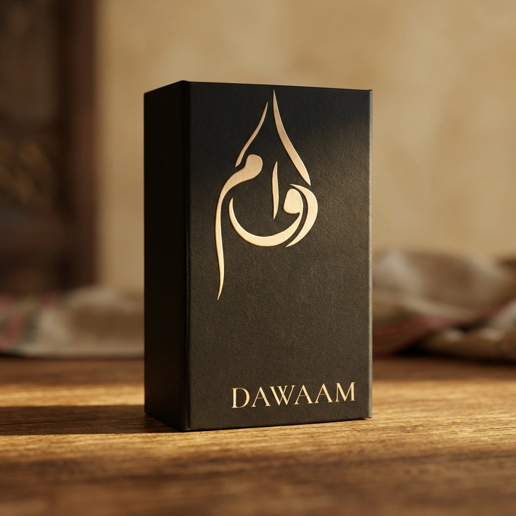 DAWAAM Wafoor Restorative Oil applied to hair - herbal damage recovery oil Pakistan